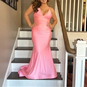 Elegant Pink Prom Dress